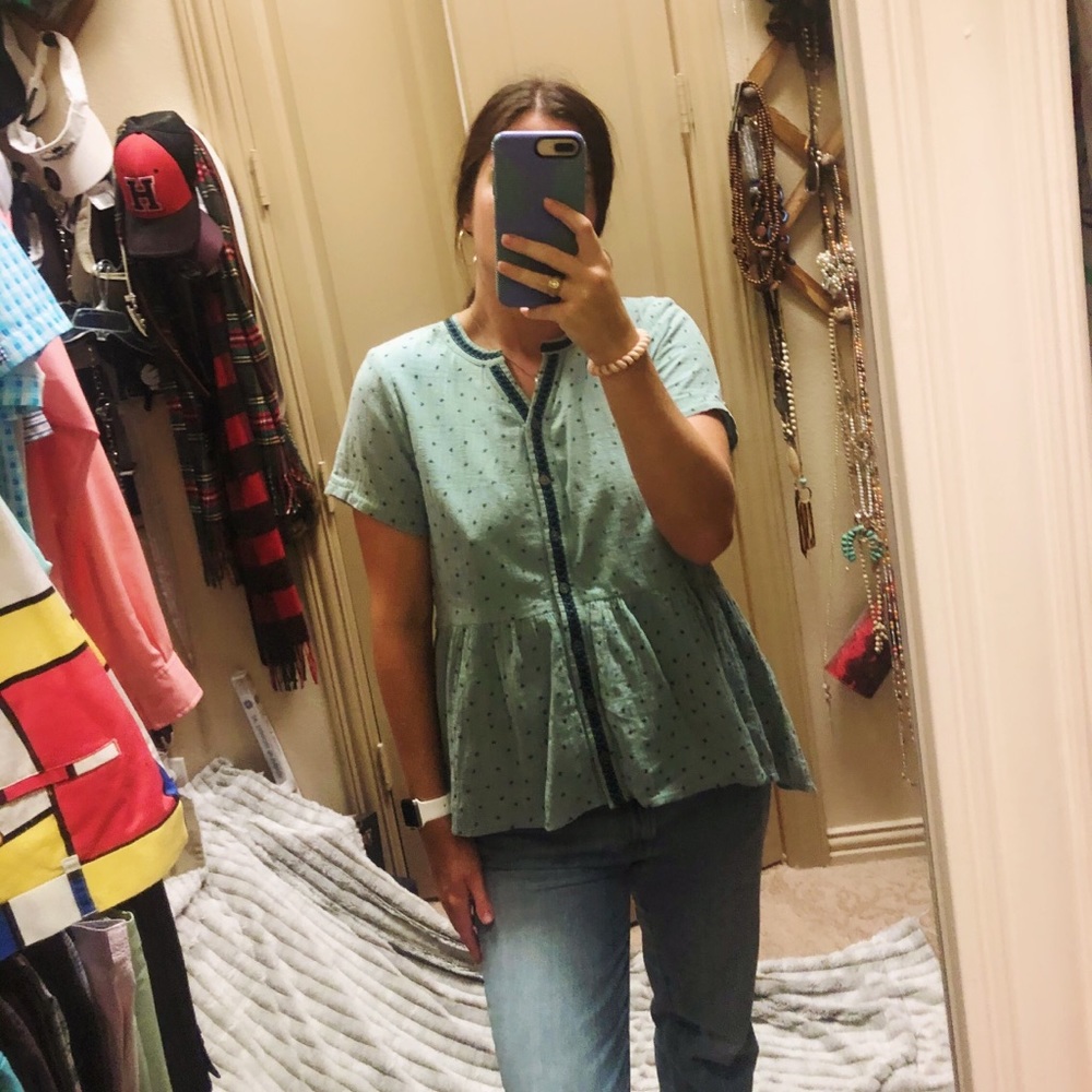 Cute Mint green/blue Top